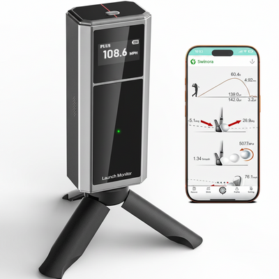 Golf Launch Monitor & Portable Swing Analyzer with 13 Metrics