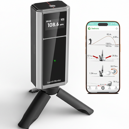 Golf Launch Monitor & Portable Swing Analyzer with 13 Metrics