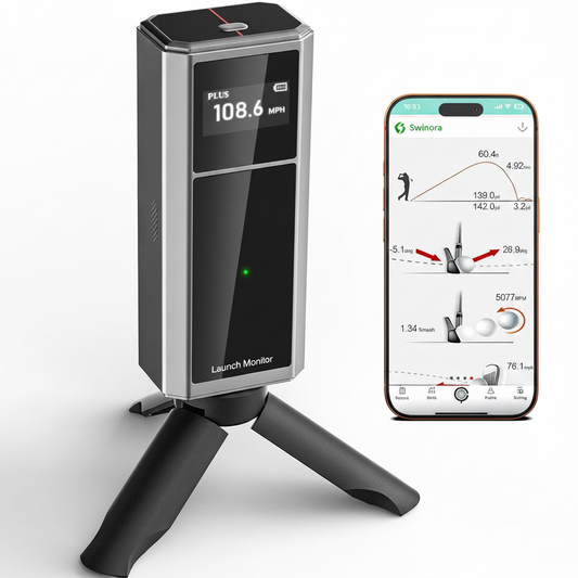 Golf Launch Monitor & Portable Swing Analyzer with 13 Metrics