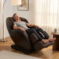 Jin Espresso Synthetic Leather SL Track Massage Chair — Lifestyle